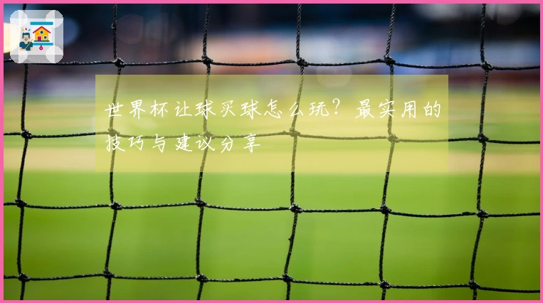 世界杯让球买球怎么玩？最实用的技巧与建议分享